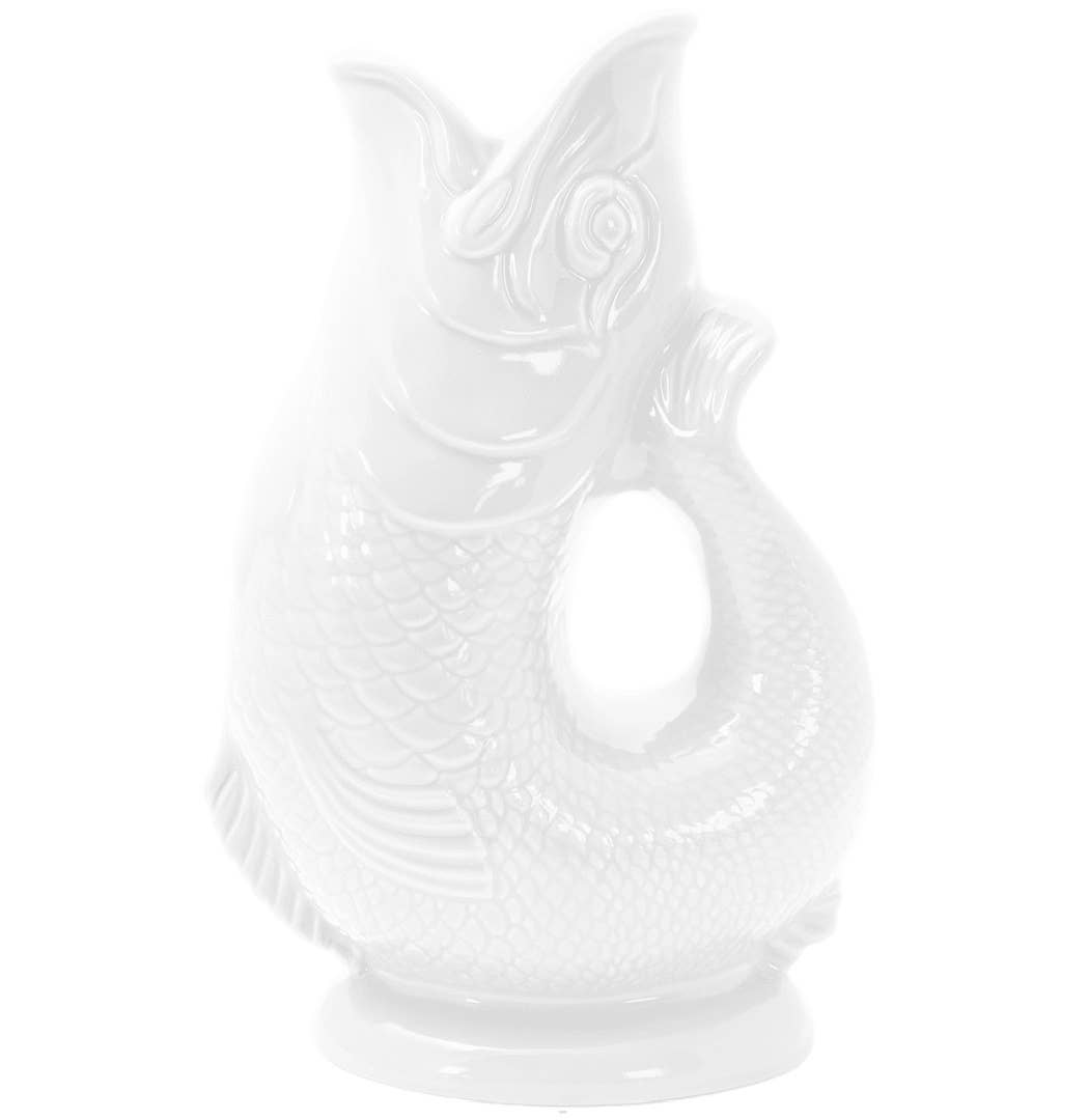 White Gluggle Jug: Large