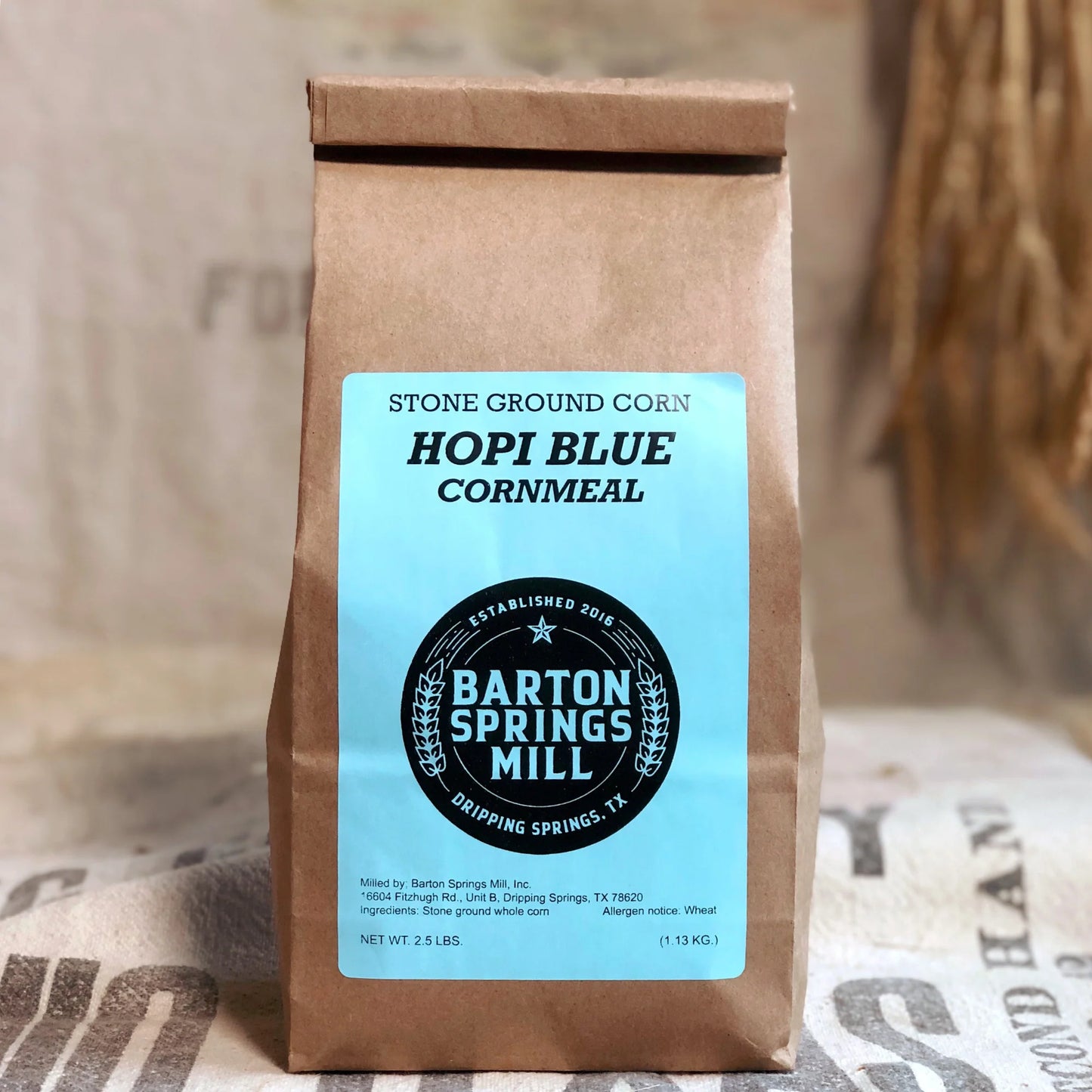 Barton Springs Mill Hopi Blue Cornmeal 2.5 LBS