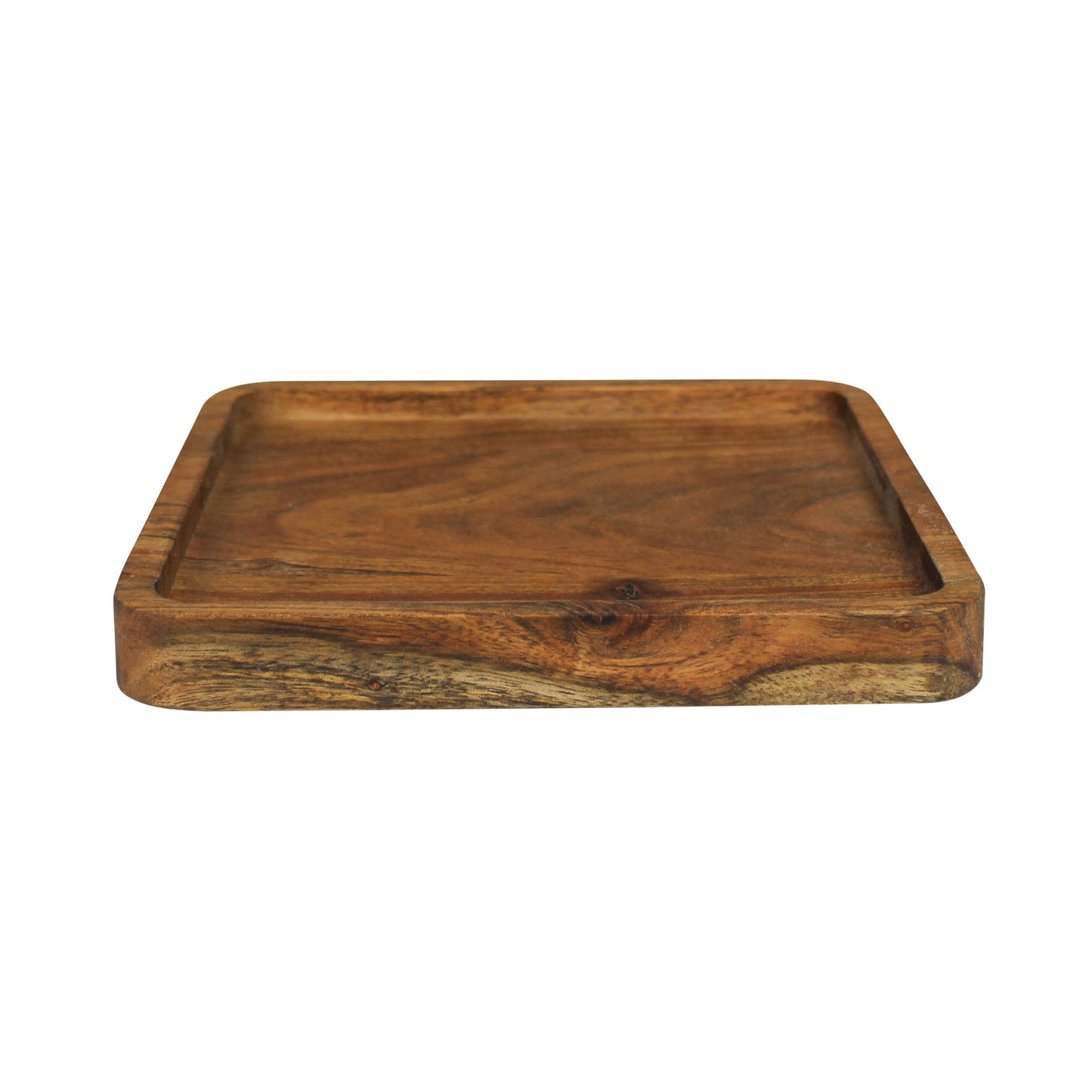 Square Tray, Acacia Wood - Sm
