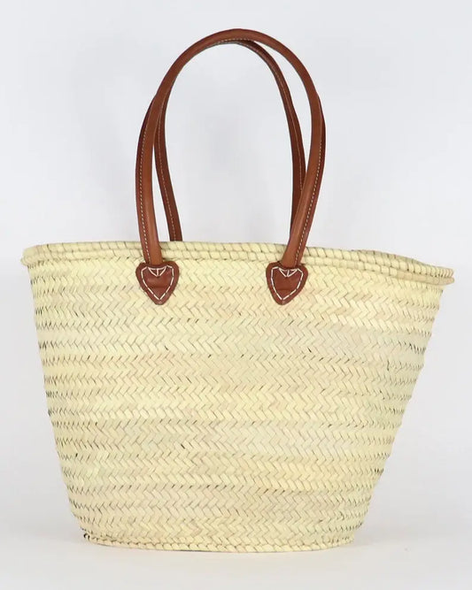 Handmade Leather, French Market Basket