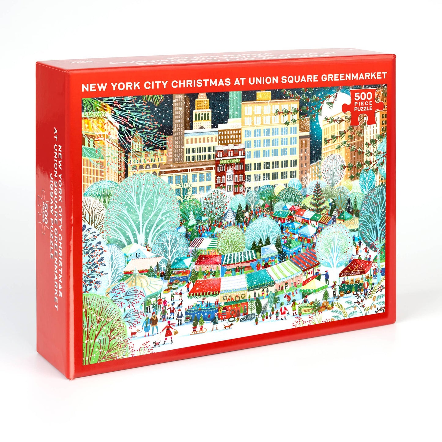 NYC Christmas at Union Square Greenmarket Puzzle (500 Piece)