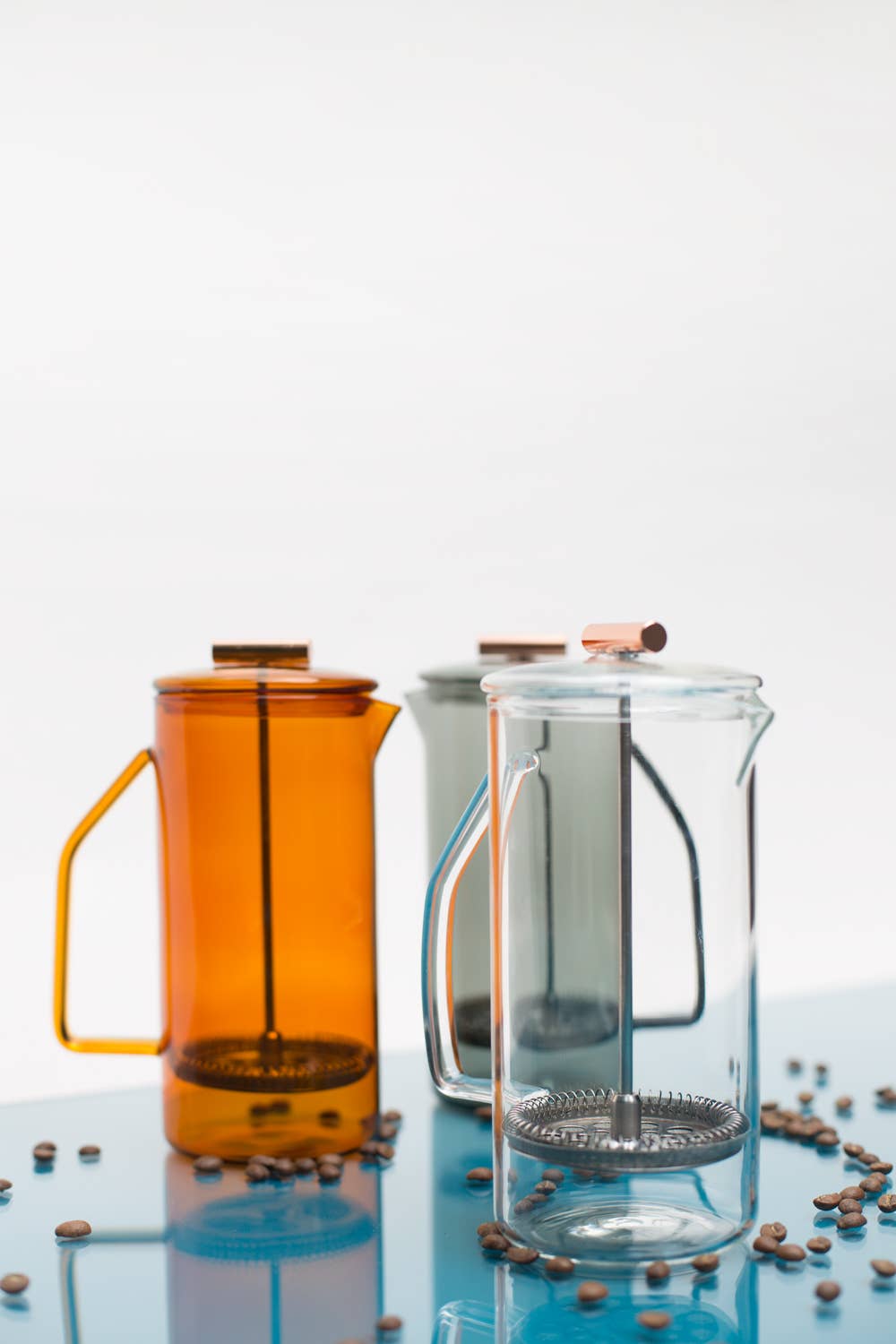 Amber Glass French Press