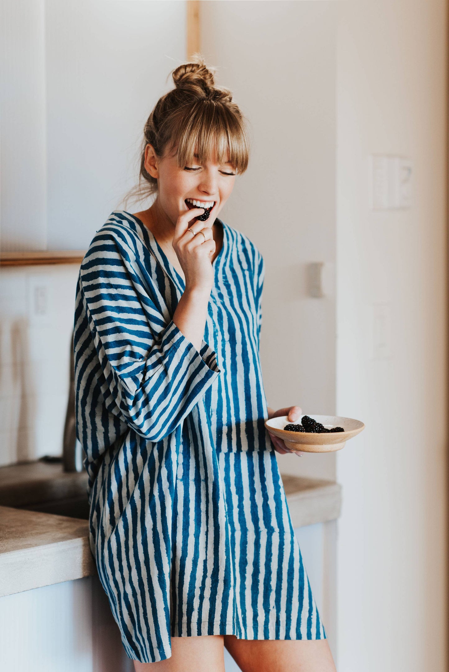 Striped Indigo Dress