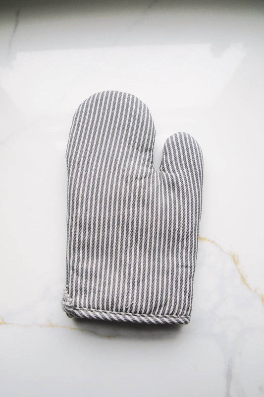 Simple Stripe French Oven Mitt