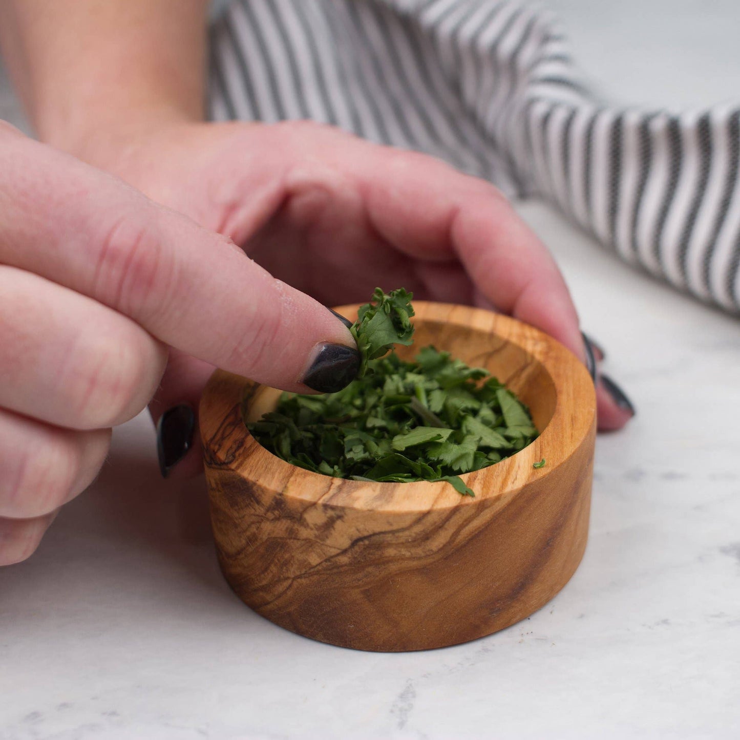 Olive Wood Pinch Bowl