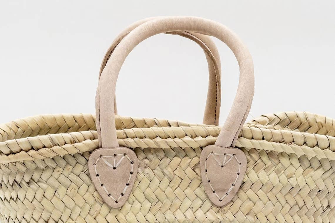 Mini Straw Bags Leather | Beach bag