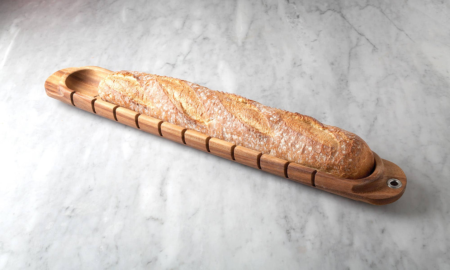 Ironwood French Baguette Miter, Acacia,1.75" x 3.5" x 26.25"
