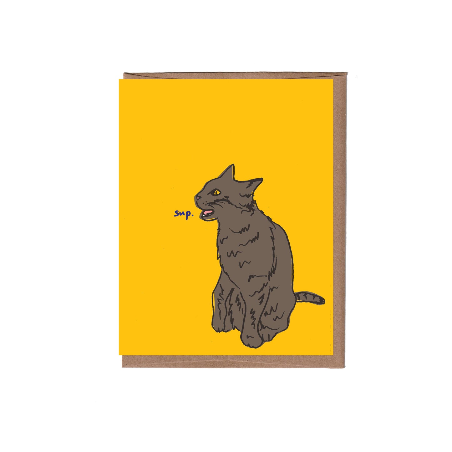 Sup Cat Greeting Card