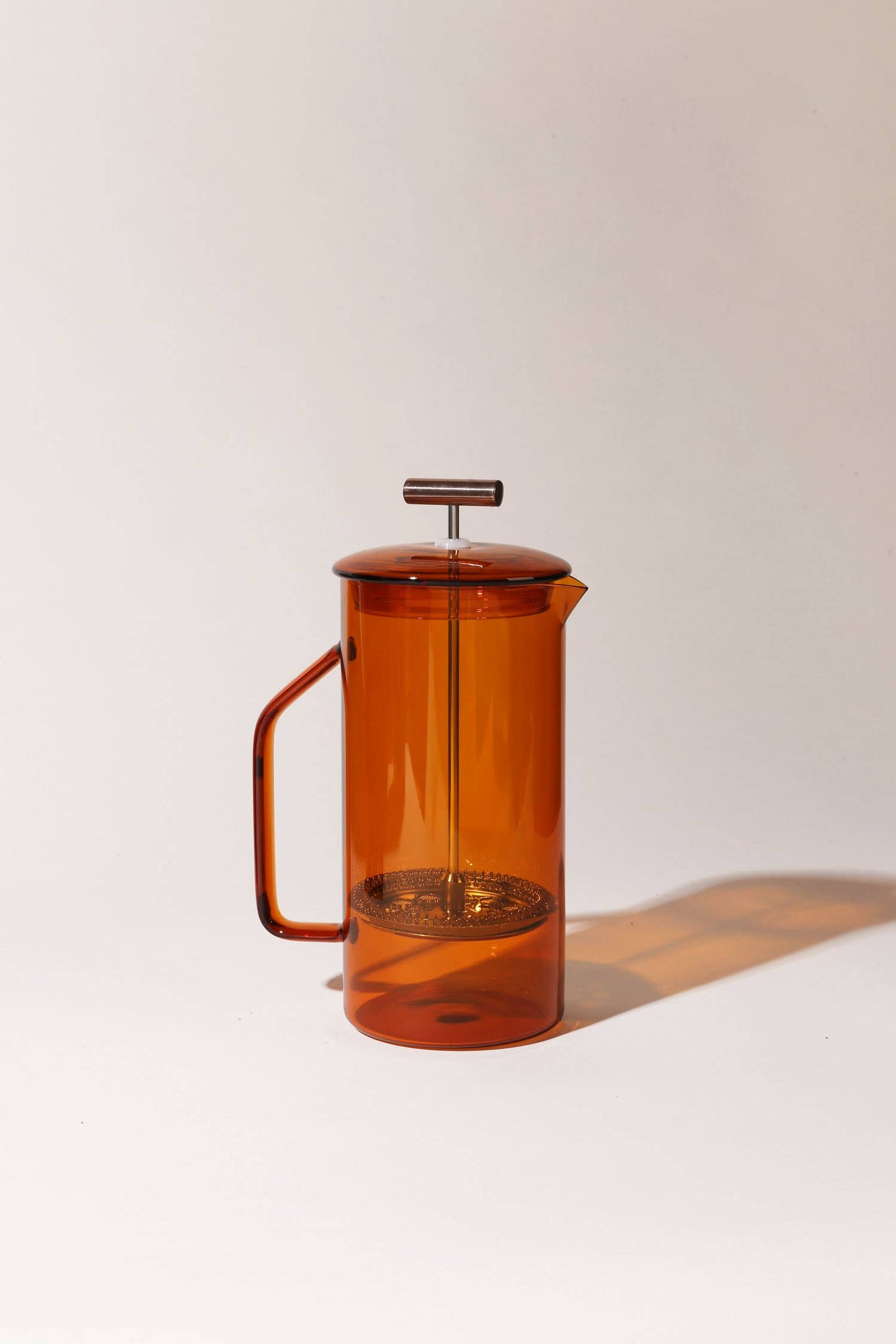 Amber Glass French Press