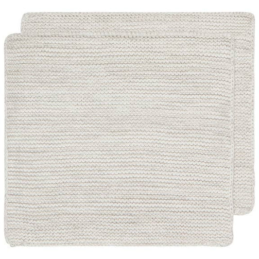 Dove Gray Knit Dishcloth