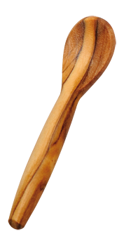 Tiny Olive Wood Salt Spoon (7cm) - Ettiene Market