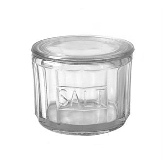 Glass Salt Pot with Scoop, 3.5" x 4.5" - Ettiene Market
