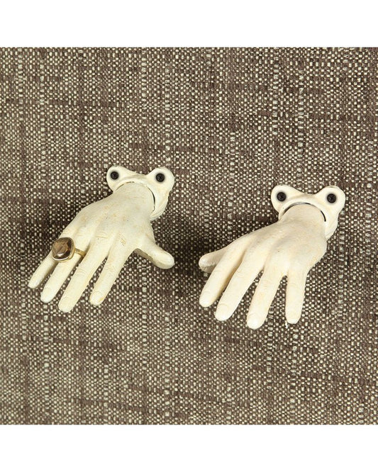 Cast Iron Open Right Hand - Antique White - Ettiene Market