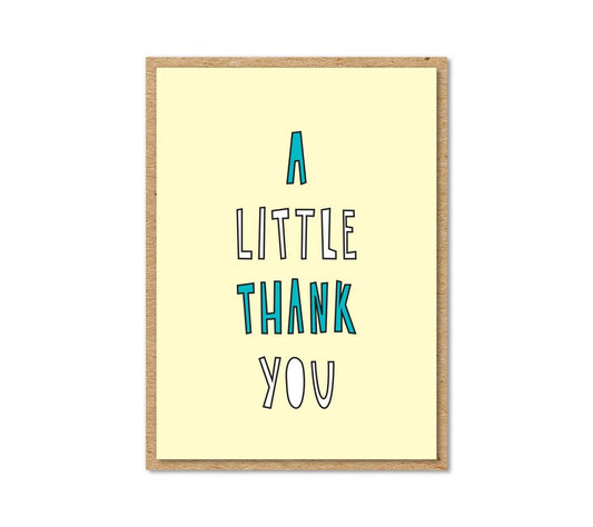 A Little Thank You Card -Mini Card
