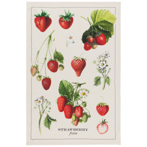 Vintage Strawberries Tea Towel